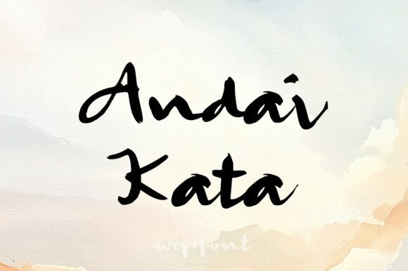 Andai Kata: The Font That Speaks Your Brand’s Soul
