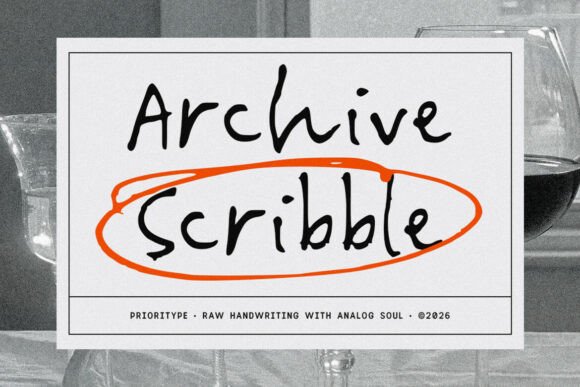 Archive Scribble: A Font That Breathes Life Into Your Creations