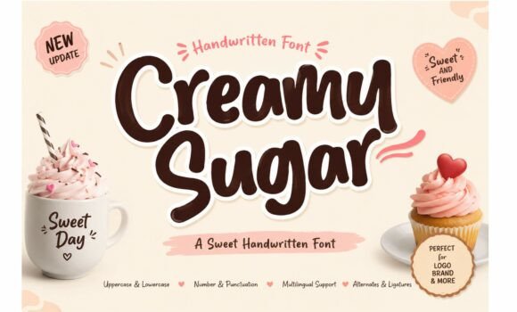 Creamy Sugar: A Font for Warm, Playful Branding