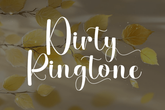 Dirty Ringtone: A Timeless Script Font for Editorial Design