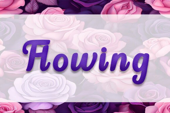 Flowing: A Script Font That Moves with the Text