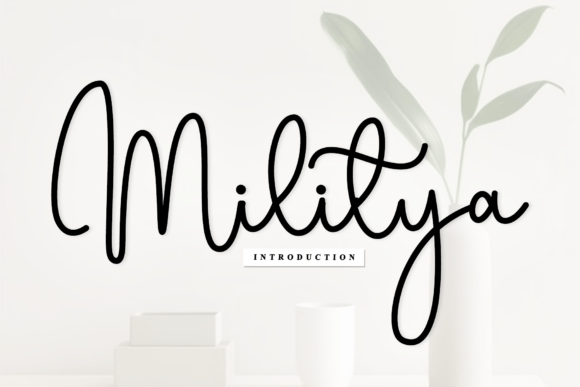 Font Choice That Speaks Volumes: Militya in Action