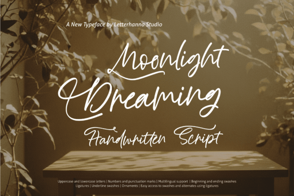 Font Choice That Speaks Volumes: Moonlight Dreaming