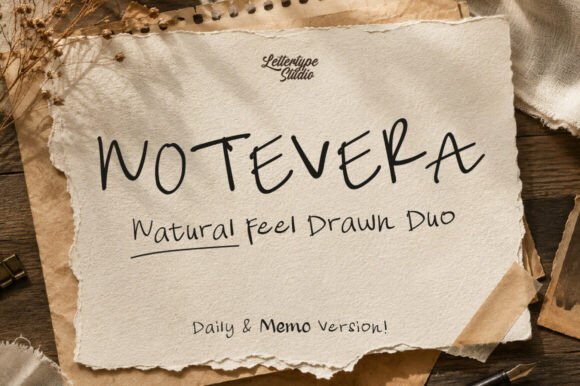 Notevera: A Handwritten Font for Editorial Warmth and Modern Readability