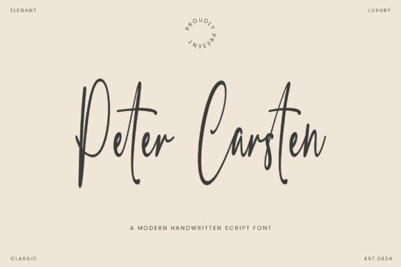 Peter Carsten: A Script Font with Warmth and Elegance